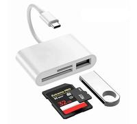 Pipestation Lector de tarjetas SD USB C | Lector de tarjetas Micro SD/SD | Adaptador OTG 3 en 1 lector de tarjetas USB C para SD SDHC SDXC RS-MMC MMC-Micro SD Micro SD Micro SDHC Micro SDXC | Lector