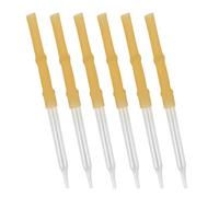 Pipetas de vidrio con gotero, bureta alcalina, gotero de vidrio, pipeta de transferencia de líquido de laboratorio para análisis químicos precisos, 6 uds