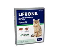 Pipetas Gatos LIFRONIL x3 Pipetas contra Pulgas y Garrapatas | Apto para Todo Tipo de Gatos a Partir de 2 Meses y más de 1 kg de Peso | Protección hasta 5 Semanas | Nexum Market (Pack de 1 Unidad)