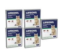 Pipetas Gatos LIFRONIL x3 Pipetas contra Pulgas y Garrapatas | Apto para Todo Tipo de Gatos a Partir de 2 Meses y más de 1 kg de Peso | Protección hasta 5 Semanas | Nexum Market | Pack de 5 Unidades
