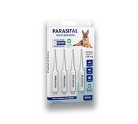 Pipetas x3 PARASITAL Repelentes para Perros Grandes (Más de 25 KG) contra Garrapatas, Pulgas y Mosquitos (Flebotomos portadores de Leishmaniosis) | con Aceites Esenciales | Nexum Market