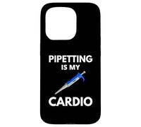 Pipetear es mi cardio - Biología divertida, ciencia divertida, ADN Carcasa para iPhone 15 Pro