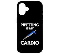 Pipetear es mi cardio - Biología divertida, ciencia divertida, ADN Carcasa para iPhone 16