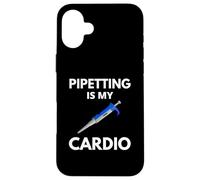Pipetear es mi cardio - Biología divertida, ciencia divertida, ADN Carcasa para iPhone 16 Plus