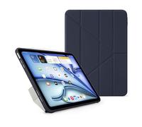 PIPETTO Origami No1 - Funda original para iPad Air 11 (M4/M3/M2) / iPad Air 10.9 (2022/2020), funda delgada 5 en 1 con parte trasera transparente dura, parachoques de TPU, compatible con lápiz, azul