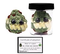 Pipihome Adopt Me! Peluche de coleccionista, Adopt a Weed Nugget Plushie, Peluche Pequeña Pepita de Hierba con Tarjetas de Aliento, en un Tarro Juguetes de Peluche Hechos a Mano (A)