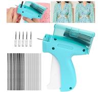Pipihome Dispositivo de Fijación Rápida de Ropa, Quick Clothing Fixer con 5 Agujas y 1000 Mini Sujetadores, Mini Pistola de Coser Ropa, Herramienta de Costura Micro Etiquetado para Ropa