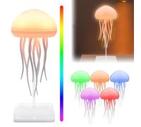 Pipihome Luz Nocturna Infantil, Lampara Medusa LED Jellyfish Lamp, Lampara Mesita Noche, Luz Bebe Nocturna, Medusas Noche Luz RGB Gradiente para HabitacióN Bebé, Dormitorio, Sala, DecoracióN Del Hog
