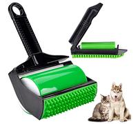 Pipihome Rodillo de Pelusa Reutilizable Lavable, Roller Adhesivo Removedor de Pelo, Cepillo Quitapelusas Lavable y Reutilizable, para Pelusas y Pelos de Animales de Ropa, Alfombras (Negro+Verde)