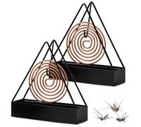 Pipihome Soporte de Bobina de Mosquito, Espirales antimosquitos, Mosquito Coil Holder Portátil, Marco De Bobina De Mosquito De Hierro, para Camping, Oficina, Dormitorio (A)