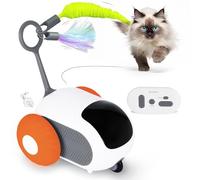 Pipihome Turbo Tail 2.0 - Juguete Interactivo para Gatos Con Ratón Eléctrico y Control Remoto (A)