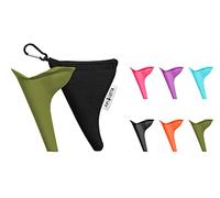 PiPiLOTTA® Urinario femenino para viajes, ayuda al orinal de pie para festivales, camping, viajes con funda protectora, reutilizable | Urinella para mujeres (oliva)