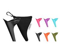 PiPiLOTTA® Urinario femenino para viajes, ayuda al orinal de pie para festivales, camping, viajes con funda protectora, reutilizable | urinario para mujeres (antracita)