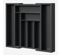 Pipishell Organizador Cajones Cocina, Cubertero Extensible y Ajustable para Cocina, Dormitorio y Sala de Estar - Bambú Sostenible