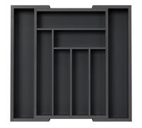 Pipishell Organizador Cajones Cocina, Cubertero Extensible y Ajustable para Cocina, Dormitorio y Sala de Estar - Bambú Sostenible