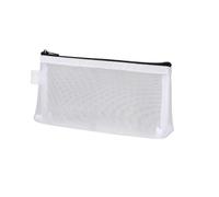 pipisweet 1 estuche de malla transparente portátil para lápices, oficina, estudiantes, suministros escolares, bolsa de almacenamiento de billetes, Peso, Talla única