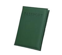 pipisweet 1 funda de piel sintética Possport para viajes mundiales, protector de pasaporte, organizador universal para pasaporte, verde oscuro, Talla única