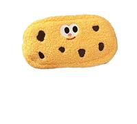 pipisweet 2 estuches grandes para lápices, diseño de galletas con bordado Kawaii, para estudiantes, escuela, papelería, bolsas de almacenamiento, Amarillo, Talla única