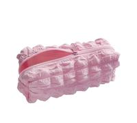 pipisweet 2 estuches para lápices Kawaii Puffs, estuche para cosméticos y bolígrafos, bonito estuche coreano para oficina, suministros de vuelta a la escuela, estudiantes, Pink, Talla única