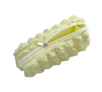 pipisweet 2 estuches para lápices Kawaii Puffs, estuche para cosméticos y bolígrafos, bonito estuche coreano para oficina, suministros de vuelta a la escuela, estudiantes, Amarillo, Talla única