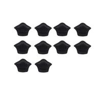 pipisweet 2 plantillas de talón para zapatos, almohadillas de talón para zapatos deportivos, tamaño ajustable, plantilla protectora de talón para zapatos, calcomanía trasera (negro, 10 mm, 5 pares)