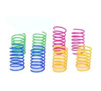 pipisweet 4/200 piezas de juguete de resorte para gatos, juguetes interactivos en espiral para gatos coloridos de interior, resortes de plástico para gatitos, caza y matanza (200 unidades)