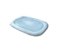 pipisweet Cojín refrescante de verano para cama de mascotas y gatos, almohadilla de hielo, tapete para dormir para perros, tapete azul, suave, antideslizante, accesorios para mascotas (azul, M)