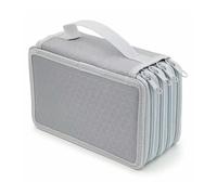 pipisweet Estuche para lápices de 72 agujeros, 4 capas, organizador para niñas, suministros escolares, artículos de papelería, gris, Talla única