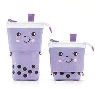 pipisweet Estuche telescópico para lápices de té con leche de pie, estuche de papelería para estudiantes, suministros de oficina, estuche para lápices, b, Talla única