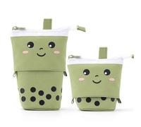 pipisweet Estuche telescópico para lápices de té con leche de pie, estuche de papelería para estudiantes, suministros de oficina, estuche para lápices, f, Talla única