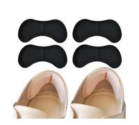 pipisweet Plantillas de parche para talón para zapatos deportivos, tamaño ajustable, antidesgaste, almohadilla para los pies, plantilla, protector de talón, calcomanía trasera (negro, 2 pares)