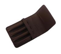 pipisweet Portalápices de piel sintética hecho a mano para 4 bolígrafos, diseño de cocodrilo, bolsa de almacenamiento, papelería, suministros escolares y de oficina, 001-5, Talla única