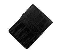 pipisweet Portalápices de piel sintética hecho a mano para 4 bolígrafos, diseño de cocodrilo, bolsa de almacenamiento, papelería, suministros escolares y de oficina, 001-2, Talla única