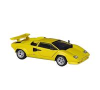PIPJLCGE Réplica de coche en miniatura modelo 1:24 para Lamborghini Countach Lp5000s Mini escala estática aleación de zinc modelo de coche vitrina adornos escala vehículo fundido a presión (amarillo)