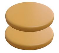 PIPOEI 2 Piezas Asiento Redondo Taburete Cojín Taburete de Bar Cubierta Impermeable de Cuero PU Funda Parte Inferior Antideslizante para Comedor Jardín Balcón C-6,45cm