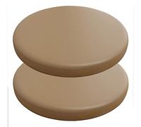 PIPOEI 2 Piezas Asiento Redondo Taburete Cojín Taburete de Bar Cubierta Impermeable de Cuero PU Funda Parte Inferior Antideslizante para Comedor Jardín Balcón C-4,30cm