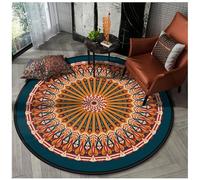 PIPOEI Alfombra Redonda Antideslizante Alfombras Redondas Lavables Fácil de cuidar y Robusta Ideal para Sala de Estar Alfombra Redonda para Dormitorio Comedor Cocina 01,80CM