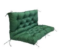PIPOEI Almohadillas de Banco para Sala de Estar Interior, Cojín para Banco de Jardin de 2 Plazas con Respaldo para Palets Terraza Balcón y Patio Dark Green