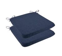 PIPOEI Cojines para Sillas de Jardin Juego de 2, 50x47x4 cm Cojin Cuadrado Silla Exterior Impermeable Cojine Espuma de Alta Densidad 01