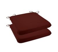 PIPOEI Cojines para Sillas de Jardin Juego de 2, 50x47x4 cm Cojin Cuadrado Silla Exterior Impermeable Cojine Espuma de Alta Densidad 02