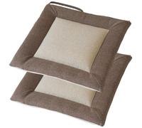 PIPOEI Cojines Sillas Comedor Pack 2/4/6, Cojin Silla Salon Lavables a MáQuina, Lino Cojin Cuadrado para Silla Interior y Exterior para Oficina, Hogar, Jardin A-2,40 * 40cm