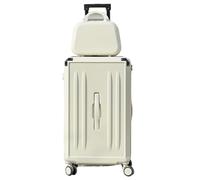 PIPONS Maletas de Viaje Cabina El Equipaje Fija 2 Pedazos, De La Maleta Rígida, Cerradura Determinada del Equipaje Ligero con Los Casos del Maquillaje Trolley Equipaje (Color : D, Size : 24inch)