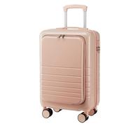 PIPONS Maletas de Viaje Cabina Equipaje De Mano Aprobado por Aerolínea, Maleta Ligera, Estuche Rígido para Equipaje De Viaje Trolley Equipaje (Color : Rosa, Size : 26in)