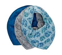 PIPPI Bandana Bib (3er Pack), Babero triangular Bebé-Niños, opacity, Light dusty blue, Taglia unica