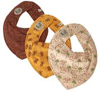PIPPI Bandana Bib (3er Pack), Babero triangular Bebé-Niños, opacity, Tortoise Shell, Taglia unica