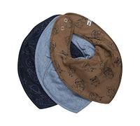 PIPPI Bandana Bib Boy -AOP (3-pack), babero triangulo bebe,