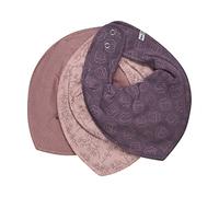 PIPPI Bandana Bib Girl -AOP (3-pack), babero triangulo bebe,