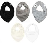 Pippi Bebé-Niños Halstücher 5er Pack Baby Lätzchen Dreieckstücher Pañuelo Not Applicable, Blanco (White 100), Talla Única