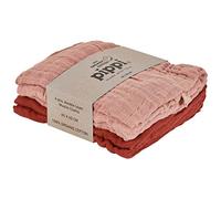 PIPPI Bebé-Niños Organic Cloth Muslin pañuelo Not Applicable, Misty Rose, 65x65