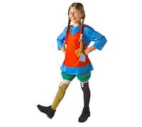 Pippi Calzaslargas disfraz niña original Pippi Longstocking (Talla 4-6 años)